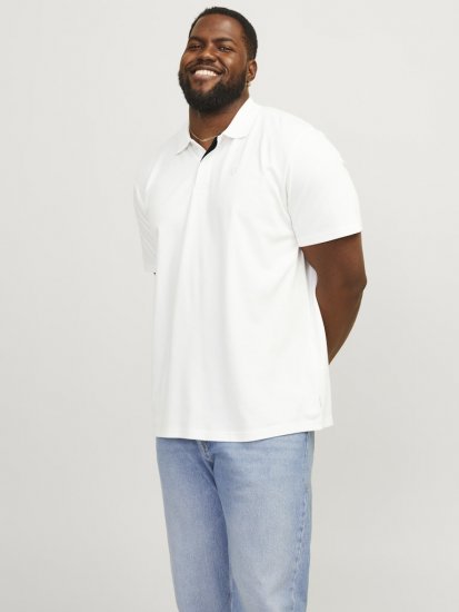 Jack & Jones Rodney Short Sleeve Polo White - Polo krekli - Polo krekli - 2XL-8XL