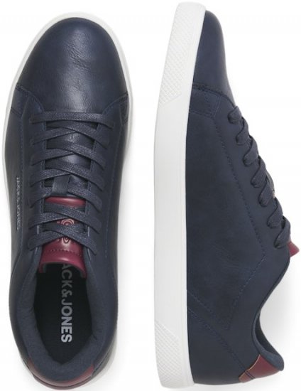 Jack & Jones Bosley Sneakers Navy Blazer/Red Dahlia - Vīriešu apavi 40-52 - 