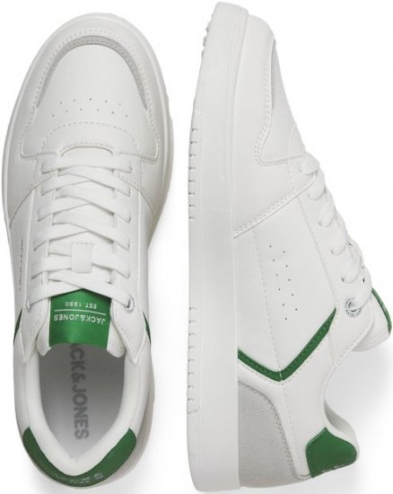 Jack & Jones Ealing 7992 Sneakers White/TREKKING GREEN - Vīriešu apavi 40-52 - 