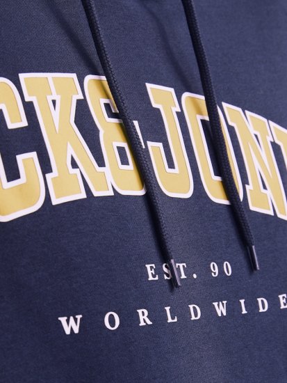 Jack & Jones CALEB Hoodie Navy Blazer - Džemperi un džemperi ar kapuci - Džemperi - 2XL-14XL