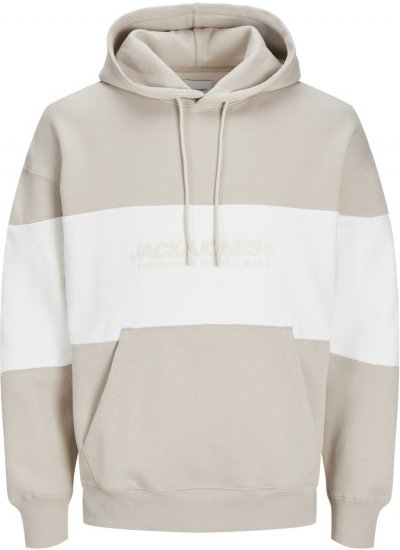 Jack & Jones LEGACY 2 Color Hoodie Beige - Džemperi un džemperi ar kapuci - Džemperi - 2XL-14XL