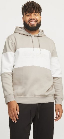 Jack & Jones LEGACY 2 Color Hoodie Beige - Džemperi un džemperi ar kapuci - Džemperi - 2XL-14XL
