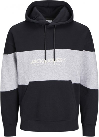 Jack & Jones LEGACY 2 Color Hoodie Black - Džemperi un džemperi ar kapuci - Džemperi - 2XL-14XL