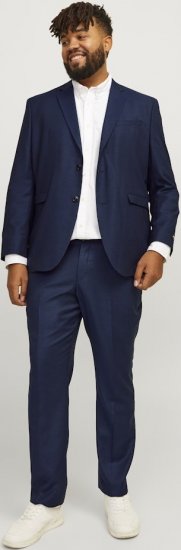Jack & Jones SOLARIS Blazer Dark Navy - Uzvalki un žaketes - Liela izmēra uzvalki un bleizeri