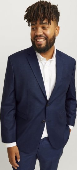 Jack & Jones SOLARIS Blazer Dark Navy - Uzvalki un žaketes - Liela izmēra uzvalki un bleizeri