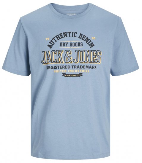 Jack & Jones JJELOGO O-Neck T-Shirt Mountain Spring - T-krekli - T-krekli - 2XL-14XL