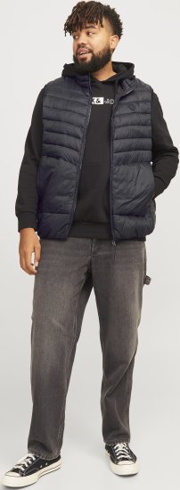 Jack & Jones SPRINT BODYWARMER With Collar Black - Jakas & Lietus apģērbs - Jakas - 2XL-12XL