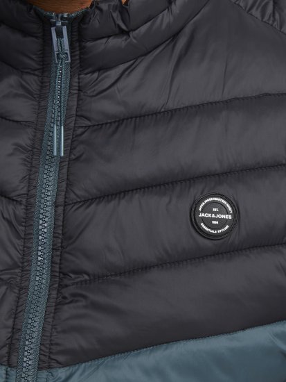 Jack & Jones SPRINT Black Blocking BODYWARMER With Collar Dark Turquoise - Jakas & Lietus apģērbs - Jakas - 2XL-12XL
