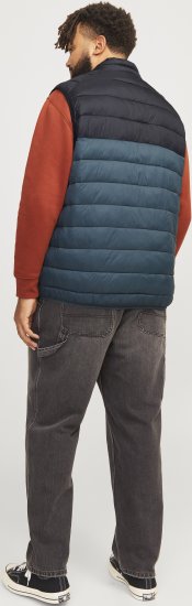 Jack & Jones SPRINT Black Blocking BODYWARMER With Collar Dark Turquoise - Jakas & Lietus apģērbs - Jakas - 2XL-12XL