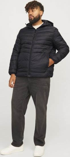 Jack & Jones SPRINT Quilted Hooded Jacket Black - Jakas & Lietus apģērbs - Jakas - 2XL-12XL