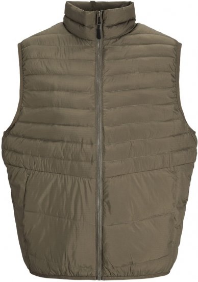 Jack & Jones STATE Vest Brown - Jakas & Lietus apģērbs - Jakas - 2XL-12XL
