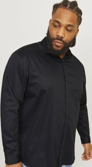Jack & Jones ARMA LS Shirt Black - Krekli - Krekli - 2XL-8XL