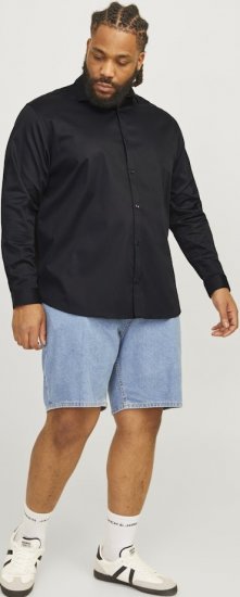 Jack & Jones ARMA LS Shirt Black - Krekli - Krekli - 2XL-8XL