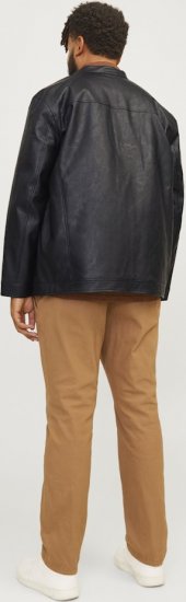Jack & Jones DYLAN Clean PU Jacket Black - Jakas & Lietus apģērbs - Jakas - 2XL-12XL