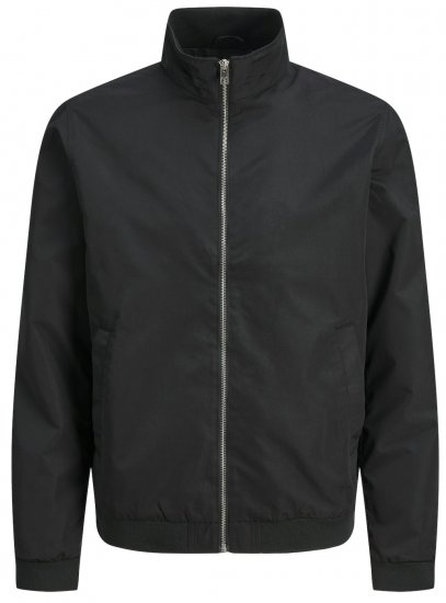 Jack & Jones JJROY HARRINGTON BOMBER Jacket Black - Jakas & Lietus apģērbs - Jakas - 2XL-12XL