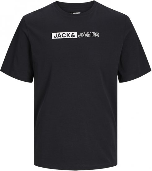 Jack & Jones CORP Logo Play 5 T-Shirt Black - T-krekli - T-krekli - 2XL-14XL