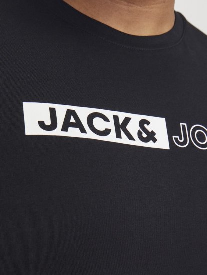 Jack & Jones CORP Logo Play 5 T-Shirt Black - T-krekli - T-krekli - 2XL-14XL