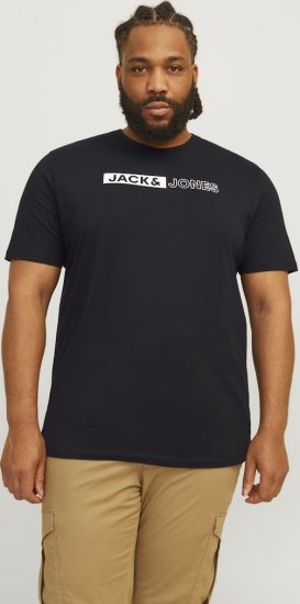 Jack & Jones CORP Logo Play 5 T-Shirt Black - T-krekli - T-krekli - 2XL-14XL