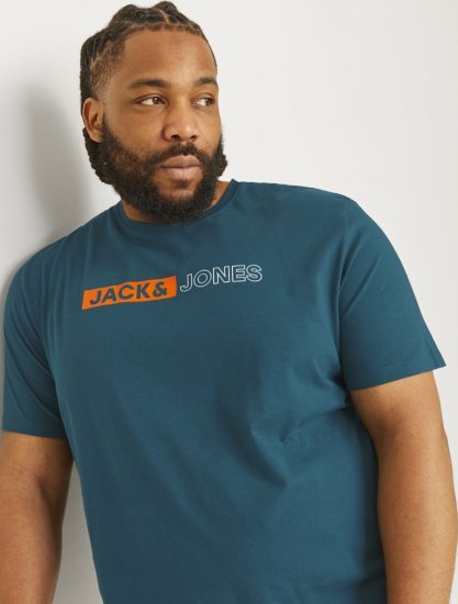 Jack & Jones CORP Logo Play 5 T-Shirt Deep Teal - T-krekli - T-krekli - 2XL-14XL