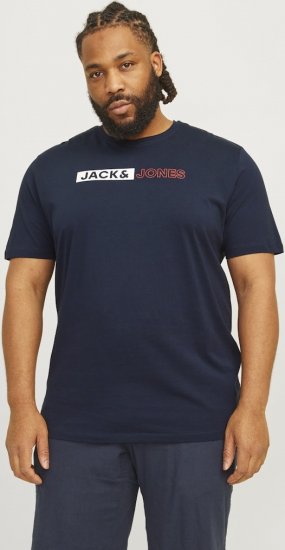 Jack & Jones CORP Logo Play 5 T-Shirt Navy Blazer - T-krekli - T-krekli - 2XL-14XL