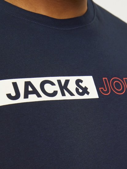Jack & Jones CORP Logo Play 5 T-Shirt Navy Blazer - T-krekli - T-krekli - 2XL-14XL