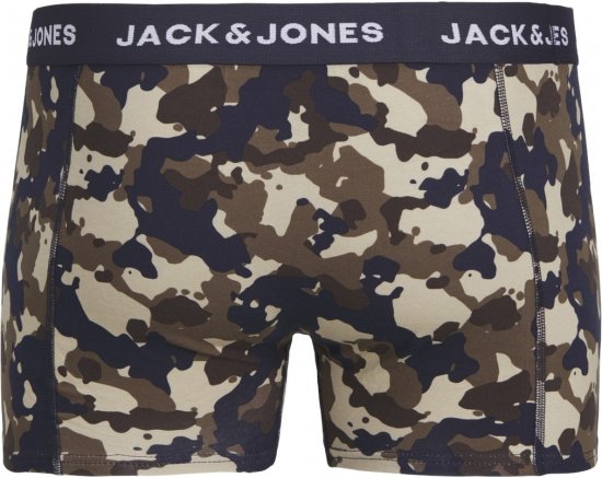 Jack & Jones JACCAMOFLAGE Trunks 3-Pack Navy Blazer - Apakšveļa un peldšorti - Apakšveļa - 2XL-8XL