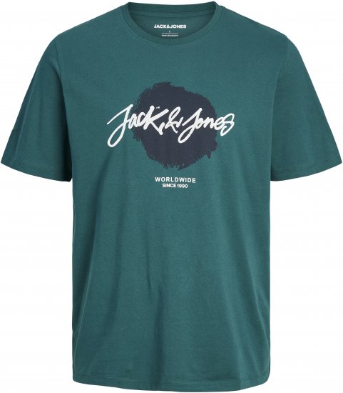 Jack & Jones TILEY T-Shirt Deep Teal - T-krekli - T-krekli - 2XL-14XL