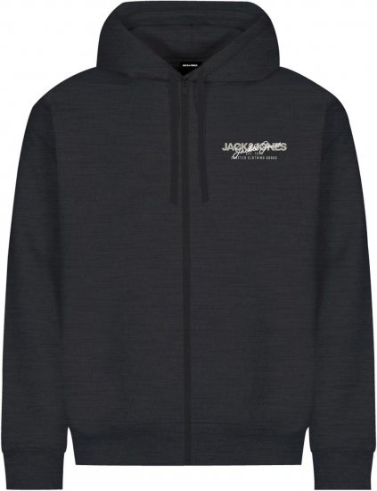 Jack & Jones ALVIS Hoodie Black - Džemperi un džemperi ar kapuci - Džemperi - 2XL-14XL