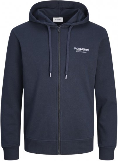 Jack & Jones ALVIS Hoodie Navy Blazer - Džemperi un džemperi ar kapuci - Džemperi - 2XL-14XL