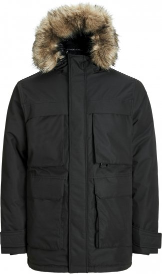 Jack & Jones STAR Parka Black - Jakas & Lietus apģērbs - Jakas - 2XL-12XL