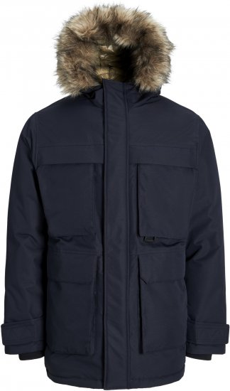 Jack & Jones STAR Parka Dark Navy - Jakas & Lietus apģērbs - Jakas - 2XL-12XL