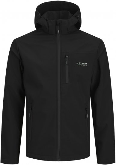 Jack & Jones JJTAYLOR Softshell Jacket Black - Jakas & Lietus apģērbs - Jakas - 2XL-12XL