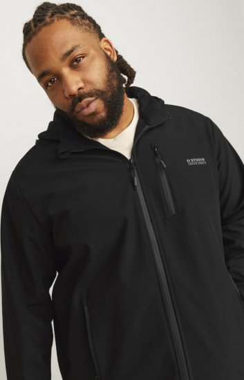 Jack & Jones JJTAYLOR Softshell Jacket Black - Jakas & Lietus apģērbs - Jakas - 2XL-12XL