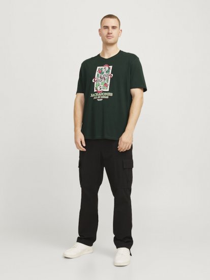 Jack & Jones XMAS Christmas Skull T-Shirt Dark Slate Grey - T-krekli - T-krekli - 2XL-14XL