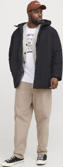 Jack & Jones KEEN Windproof Parka Black - Jakas & Lietus apģērbs - Jakas - 2XL-12XL