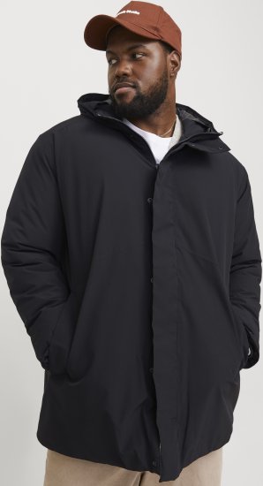 Jack & Jones KEEN Windproof Parka Black - Jakas & Lietus apģērbs - Jakas - 2XL-12XL