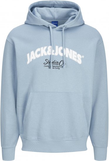 Jack & Jones JORBRONX Hoodie Light Blue - Džemperi un džemperi ar kapuci - Džemperi - 2XL-14XL