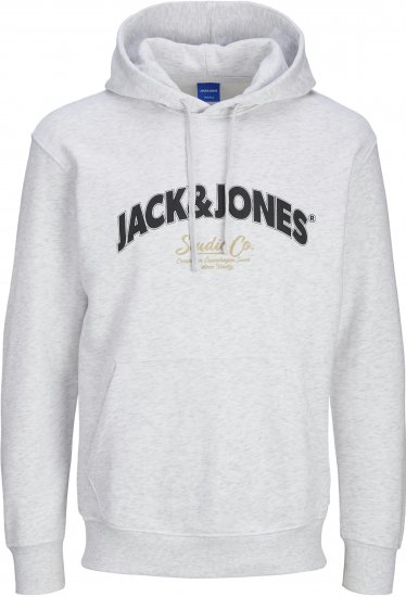 Jack & Jones JORBRONX Hoodie White - Džemperi un džemperi ar kapuci - Džemperi - 2XL-14XL