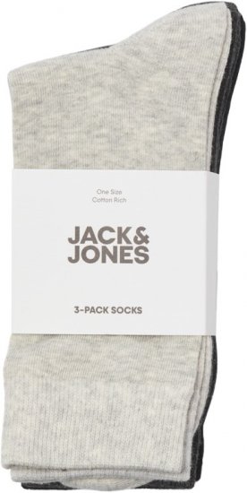 Jack & Jones RAFAEL Socks 3-Pack Grey - Apakšveļa un peldšorti - Apakšveļa - 2XL-8XL