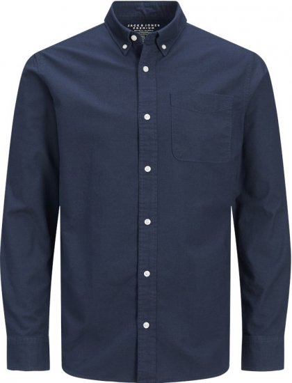 Jack & Jones Brook Oxford Long Sleeve Shirt Navy Blazer - Krekli - Krekli - 2XL-8XL