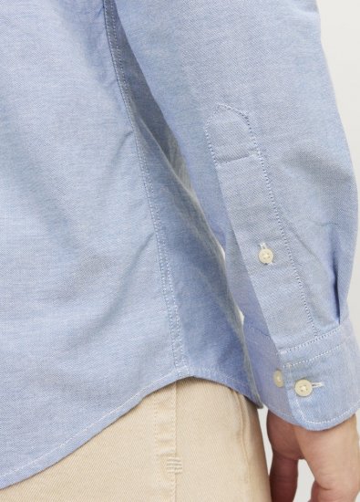 Jack & Jones Brook Oxford Long Sleeve Shirt Cashmere Blue - Krekli - Krekli - 2XL-8XL