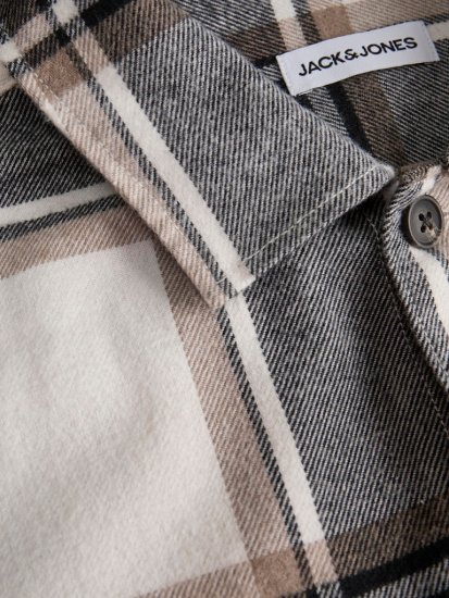 Jack & Jones Charge Overshirt Long Sleeve Crockery - Krekli - Krekli - 2XL-8XL