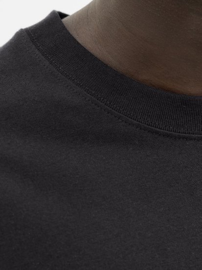 Jack & Jones Norrebro Crew Neck Long Sleeve T-Shirt Black - T-krekli - T-krekli - 2XL-14XL