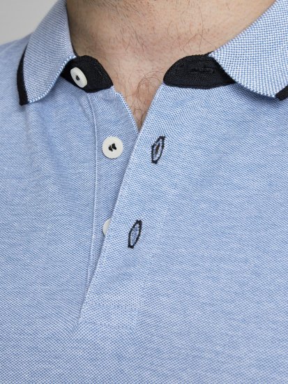 Jack & Jones PAULOS Short Sleeve Polo Light Blue/PS - Polo krekli - Polo krekli - 2XL-8XL