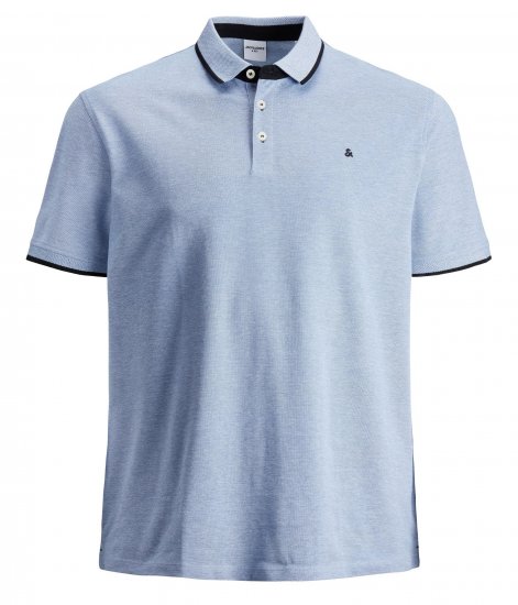 Jack & Jones PAULOS Short Sleeve Polo Light Blue/PS - Polo krekli - Polo krekli - 2XL-8XL