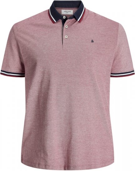 Jack & Jones PAULOS Short Sleeve Polo Rio Red/PS - Polo krekli - Polo krekli - 2XL-8XL