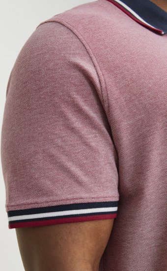Jack & Jones PAULOS Short Sleeve Polo Rio Red/PS - Polo krekli - Polo krekli - 2XL-8XL