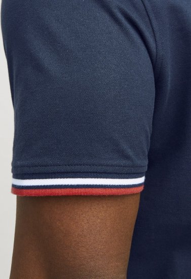 Jack & Jones PAULOS Short Sleeve Polo Navy Blazer - Polo krekli - Polo krekli - 2XL-8XL