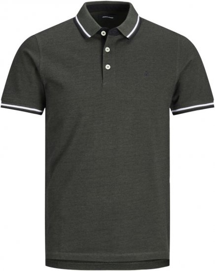 Jack & Jones PAULOS Short Sleeve Polo Green/PLAY 1 - Polo krekli - Polo krekli - 2XL-8XL
