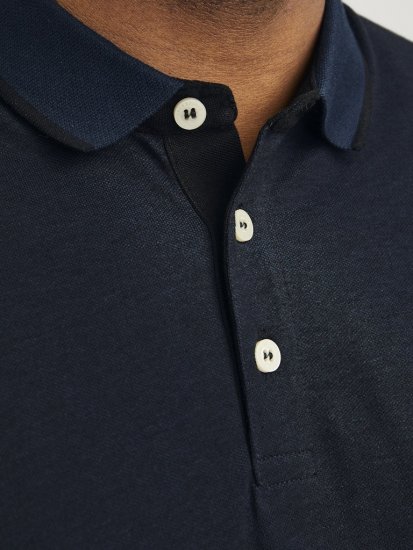 Jack & Jones PAULOS Short Sleeve Polo Dark Navy/PS - Polo krekli - Polo krekli - 2XL-8XL